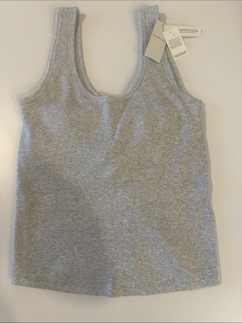 Abercrombie & Fitch Gray Ribbed Tank Top - Picture 1 of 12